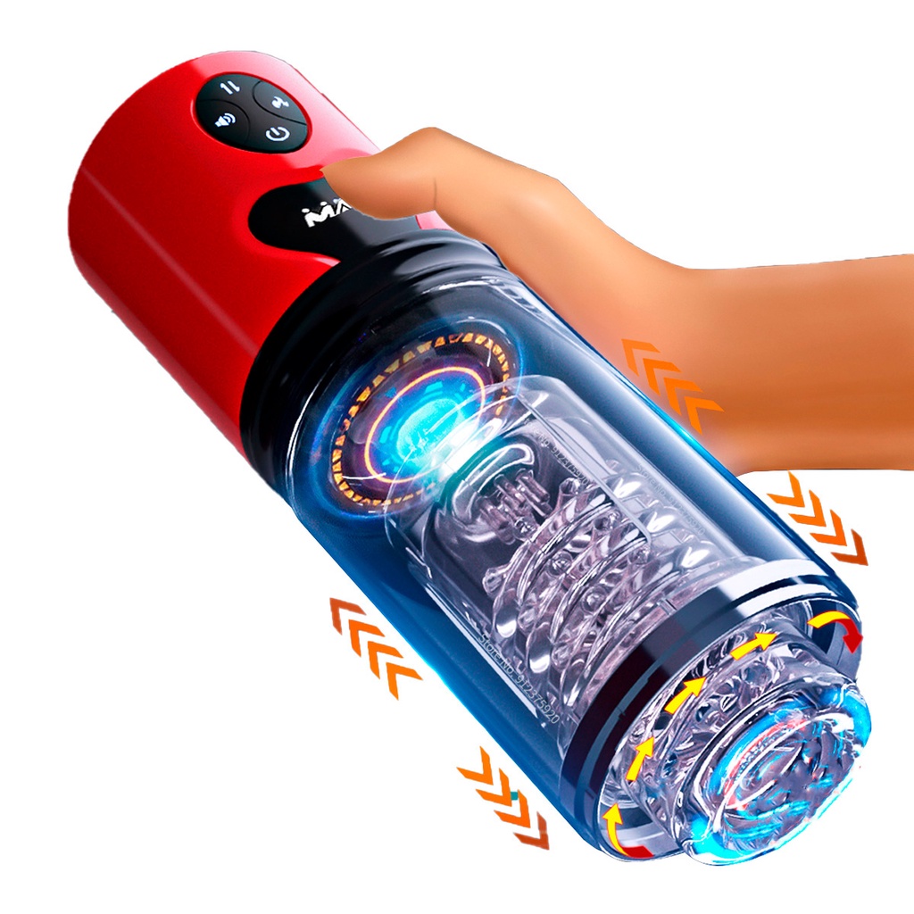 Masturbador Masculino Vai e Vem com Rotação Recarregável | Shopee Brasil