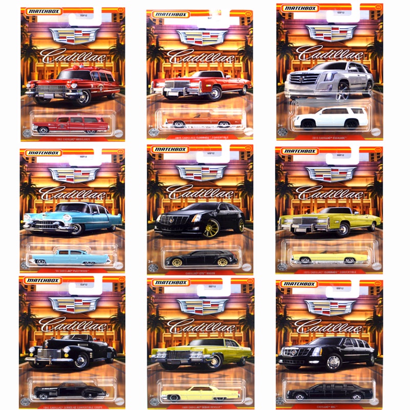 Caixa De Fósforos 1 : 64 Cadillac Série One Limo 62 Coupé Conversível Eldorado Metal Carros Modelo Diecast Toy GGF12