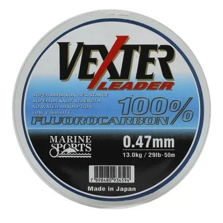 Linha Vexter Leader Fluorcarbono 0,47mm 29lbs 50m | Shopee Brasil