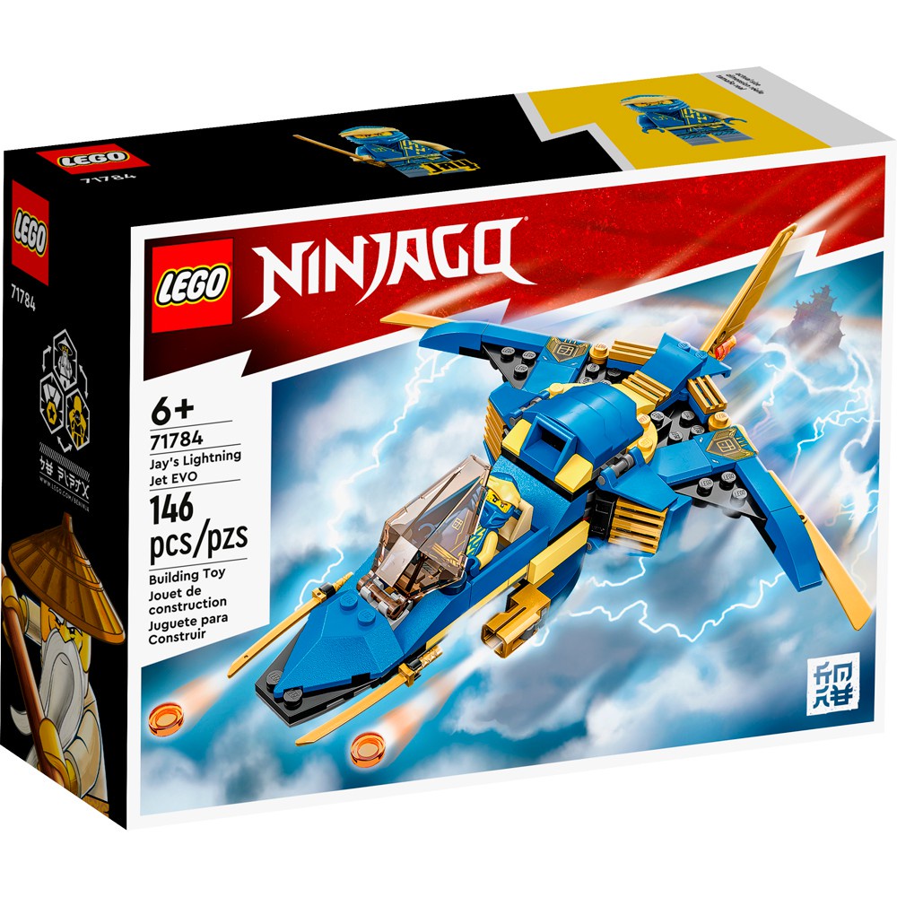 Lego Ninjago Jato Relampago Evo Do Jay 71784 146pcs