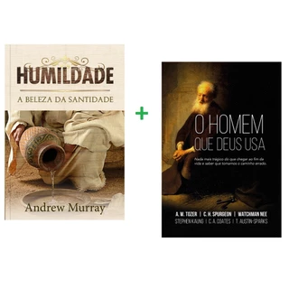Kit 2 Livros Humildade A Beleza da Santidade + Homem que Deus Usa | Andre Murray | Charles SPurgeon | A. W. Tozer em Oferta na Shopee