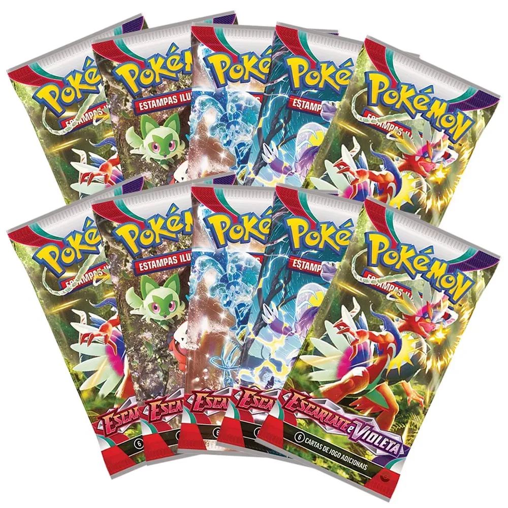 Cartinha Pokemon Booster Surpresa Escarlate e Violeta Unidade - Copag 32560