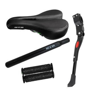 Selim Banco Bicicleta + Canote 28cm e Pezinho + Manopla