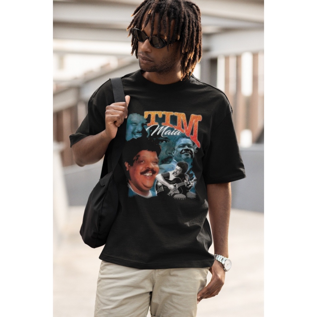 Camiseta Algodao Tim Maia Nacional Mpb Rock Pop T shirt Graphic Tee  Lançamento Promoçoes