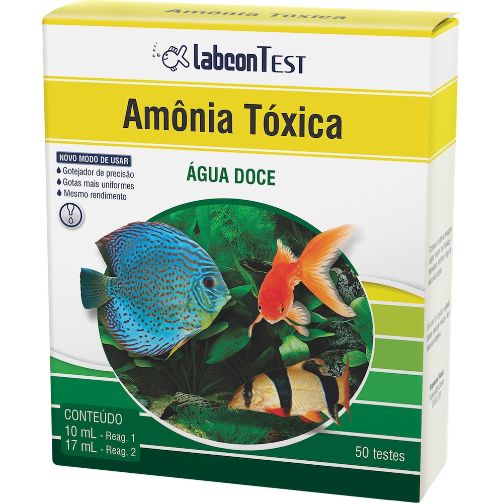 LABCON TEST AMONIA TOXICA-AGUA DOCE 50TESTES