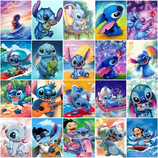 Lilo E Stitch 5D DIY Diamond Pintura Com Ponto Cruz Kit De Bordado Diamante Mosaico Presente De Trabalho Manual