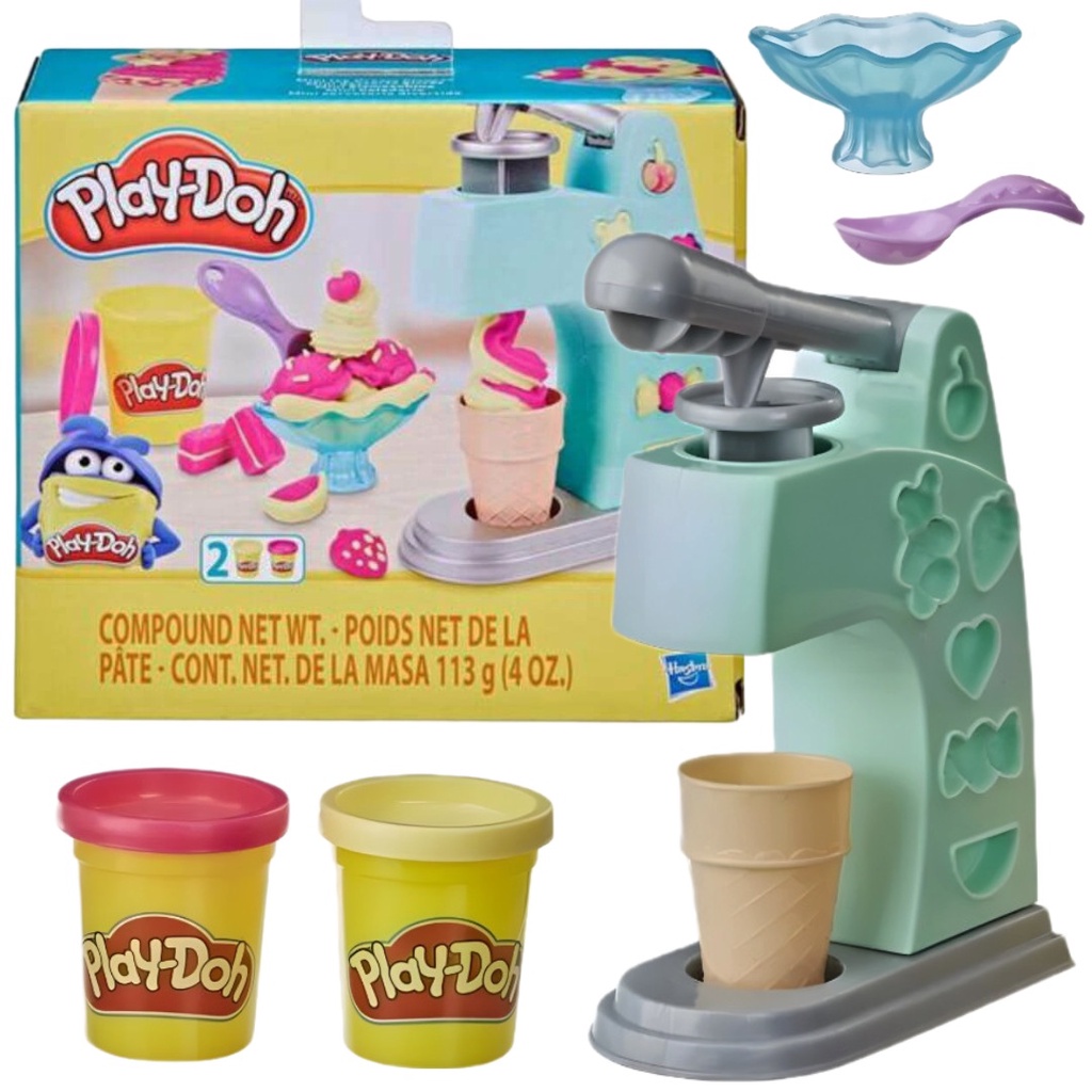 Conjunto De Massinha Play-doh Castelo De Sorvete 6 Potes Play-doh Multicor