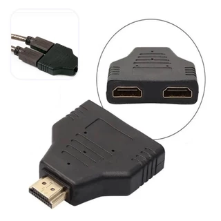 Adaptador Hdmi 1 A 2 De Sinal Duplo Split Duplicador Imagem Notebook Monitor TV PC