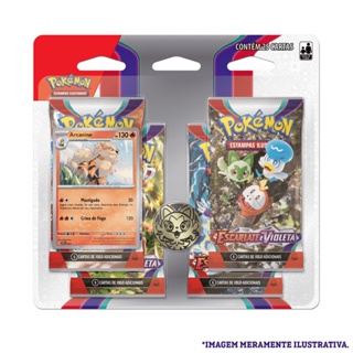 Blister Quadruplo Pokémon Escarlate e Violeta 1 - Arcanine