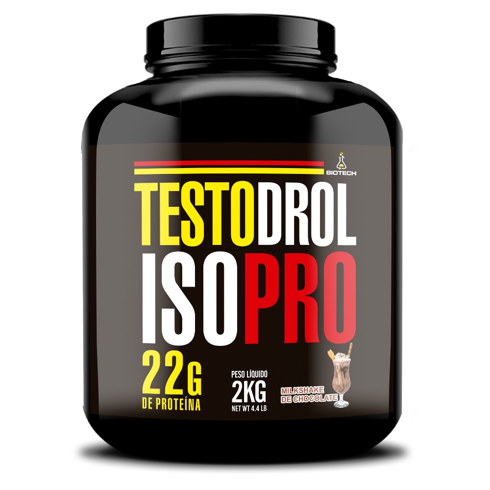 Whey Protein Isolado e Concentrado 2kg – Blend sem Soja – Testodrol Isopro – Envio Imediato!