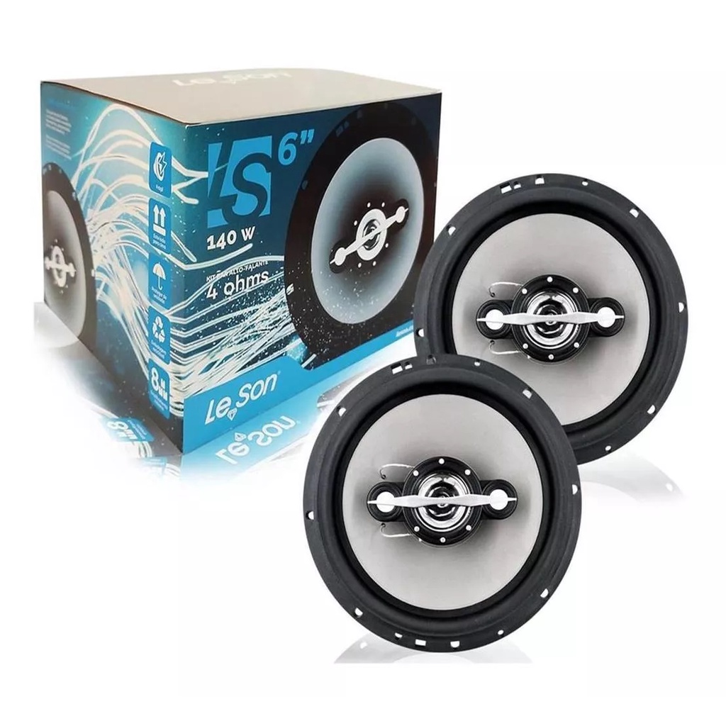 Par Alto Falante 6 Polegadas 140w Rms Quadriaxial 4 Ohms | Shopee Brasil