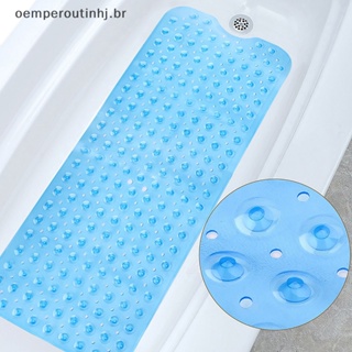Esteira De Banheira OEMTIN 40 * 100cm PVC De Segurança Antiderrapante Com Ventosas Piso BR