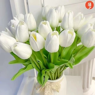 1Pc PU Real Touch Tulipas/Multicolor Flores Artificiais Tulipa Home Office Decoração De Casamento