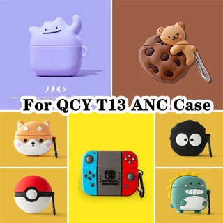 Estoque Pronto ! Para QCY T13 ANC Case Trendy Cartoon Series Casing Capa Macia Fone De Ouvido