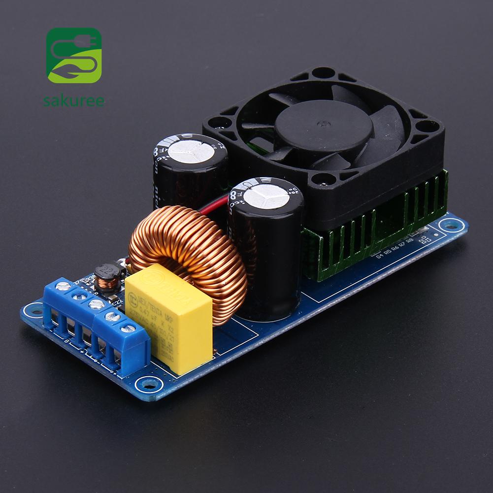 Carte Ampli Numérique Mono 500W IRS2092S Classe D - Avec Ventilateur - Pour Montage DIY HIFI