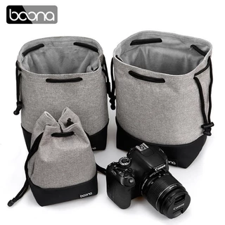 baona Contraste Saco Para Câmera DSLR A Cores À Prova D'água Capa De Pano Gadget Organizador De Arrasto Bolsa Protetora Espessa