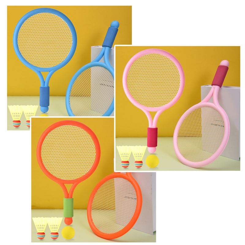 Raquete de tênis infantil Badminton Set Kids Palying Forma Oval