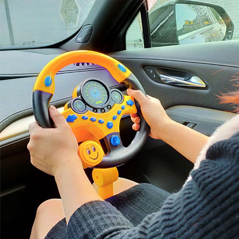 Brinquedo do volante do carro, Volante Para Carrinho, Brinquedo musical  educativo para bebê com luz e som para brincar de faz de conta, jogo  educativo para presente de aniversário Sritob : 