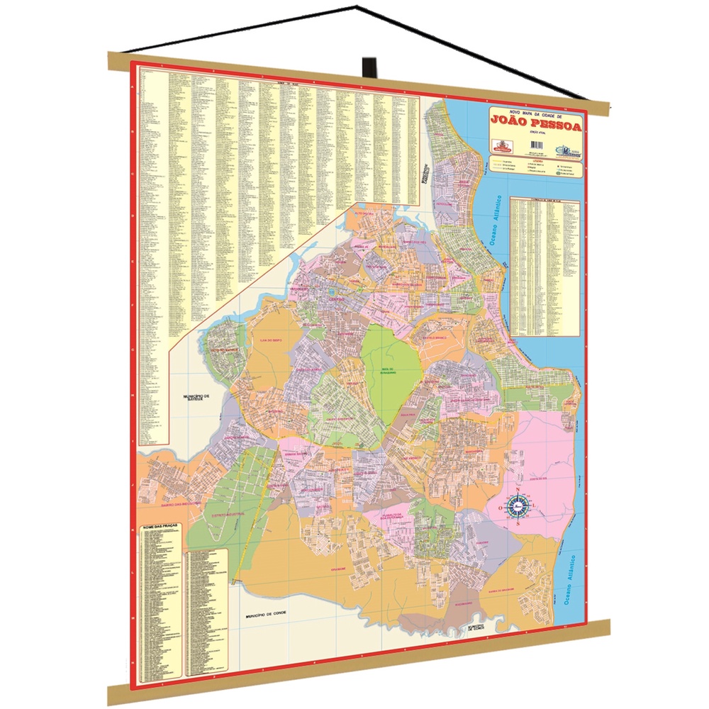 Mapa Cidade João Pessoa - PB Politico Banner Geográfico Escolar ...
