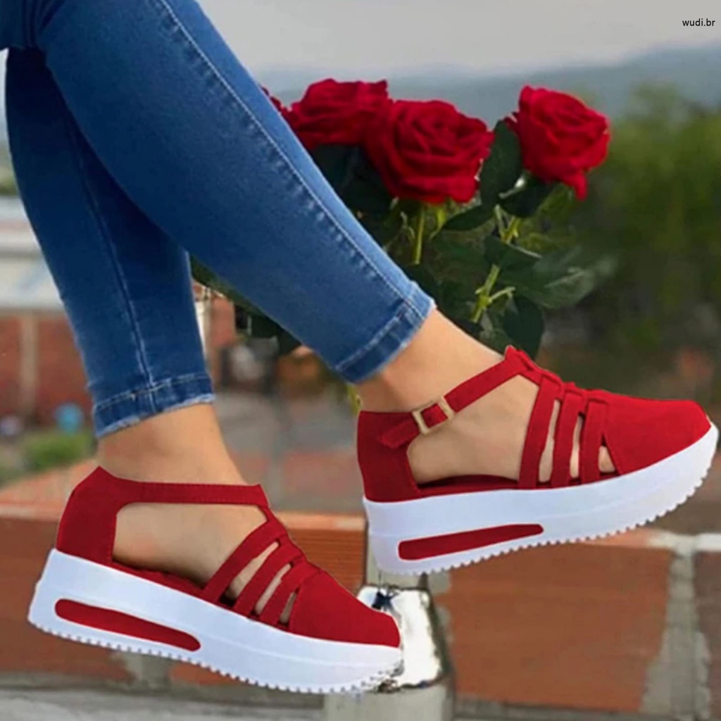 Sandálias Ortopédicas De Verão Com Fivela De Tornozelo Feminino