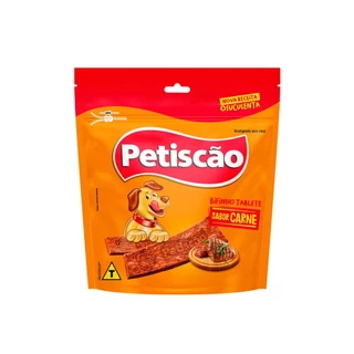 Bifinho Mastigável Petiscão Tablete Para Cães Sabor Carne 250g