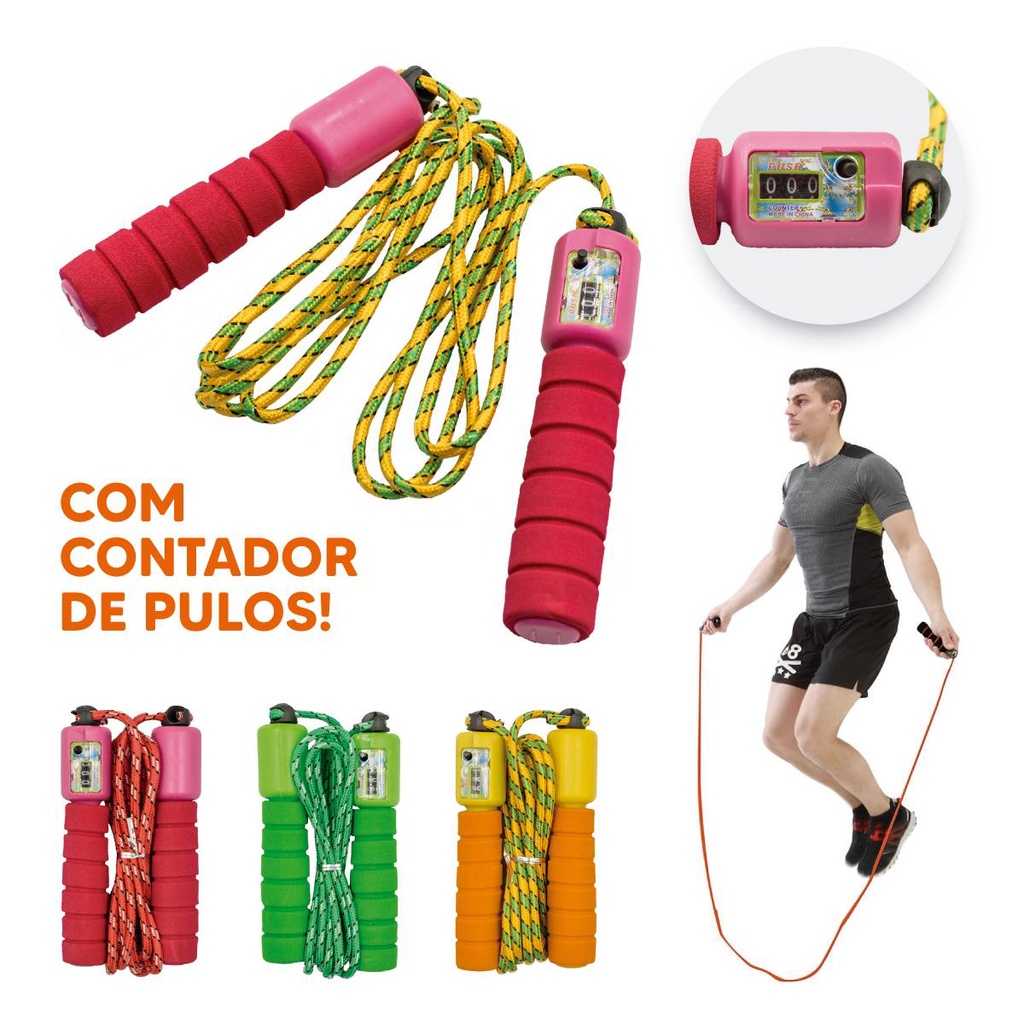 Corda De Pular C Contador De Giros Cross Exercicio Funcional | Shopee ...