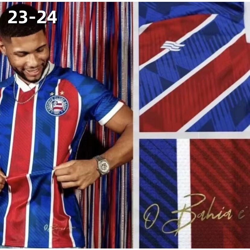 Camisa De Time Bahia 2023/2024 Nova Camisa Tailandesa de Alta Qualidade 1:1 AYY Tailandesa 1:1
