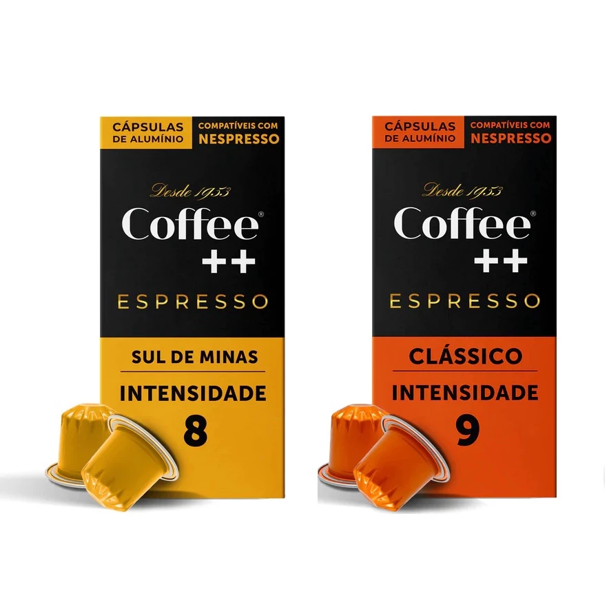 Cápsulas de Café Coffee Mais, compatível com Nespresso, Clássico + Sul de Minas