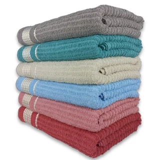 Kit Luxo: 6 Toalhas de Banho 360g Super Felpudas e Macias - 70x140cm 100% Algodão Canelada