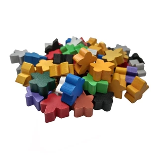 Meeples de Madeira 10 unidades 20x20x9mm Acessório de Jogo Ludens Spirit