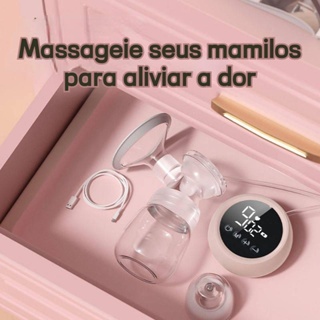Rxuan Coletor de leite de sucção inteligente integrado de grande porte Massagem pós-parto indolor Bomba de mama