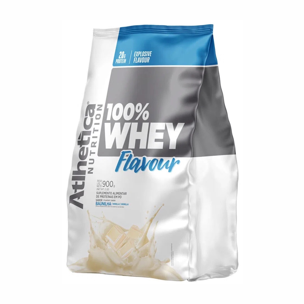 100% Whey Protein Flavour Sabor Baunilha 900g – Atlhetica