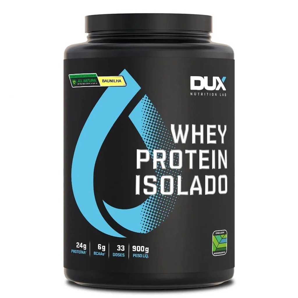 Whey Protein 900g Dux Nutrition Isolado All Natural Stévia