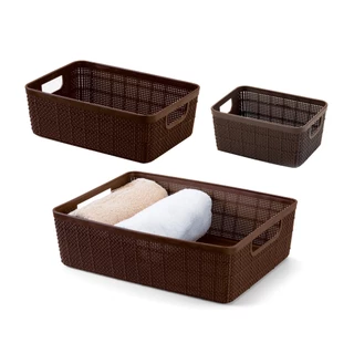 Kit 3 Cestos Organizadores Multiuso Home Organizer P-M-G