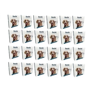 Kit 24 Coleira Anti Pulgas e Carrapatos DUCÃO Para Cães e GATOS