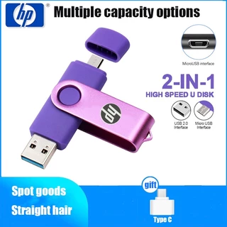 Unidade Flash USB Android OTG HP 2TB Óptica Tripla Pen Drive Cartão De Memória Telefone U Disco