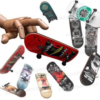 Skate Dedo Profissional De Madeira Com Rolamento Fingerboard