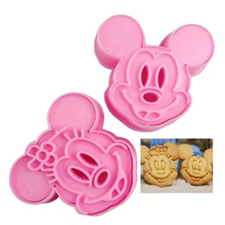 Cortadores de Biscoitos e Massas Kit/2 Unidades Mickey e Minnie