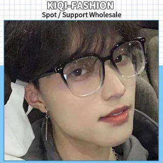 Versão Coreana Big Face Square Anti Blue Light & Radiation Eyeglass Fashion Classic Vintage Style Óculos De Moda Masculina E Feminina