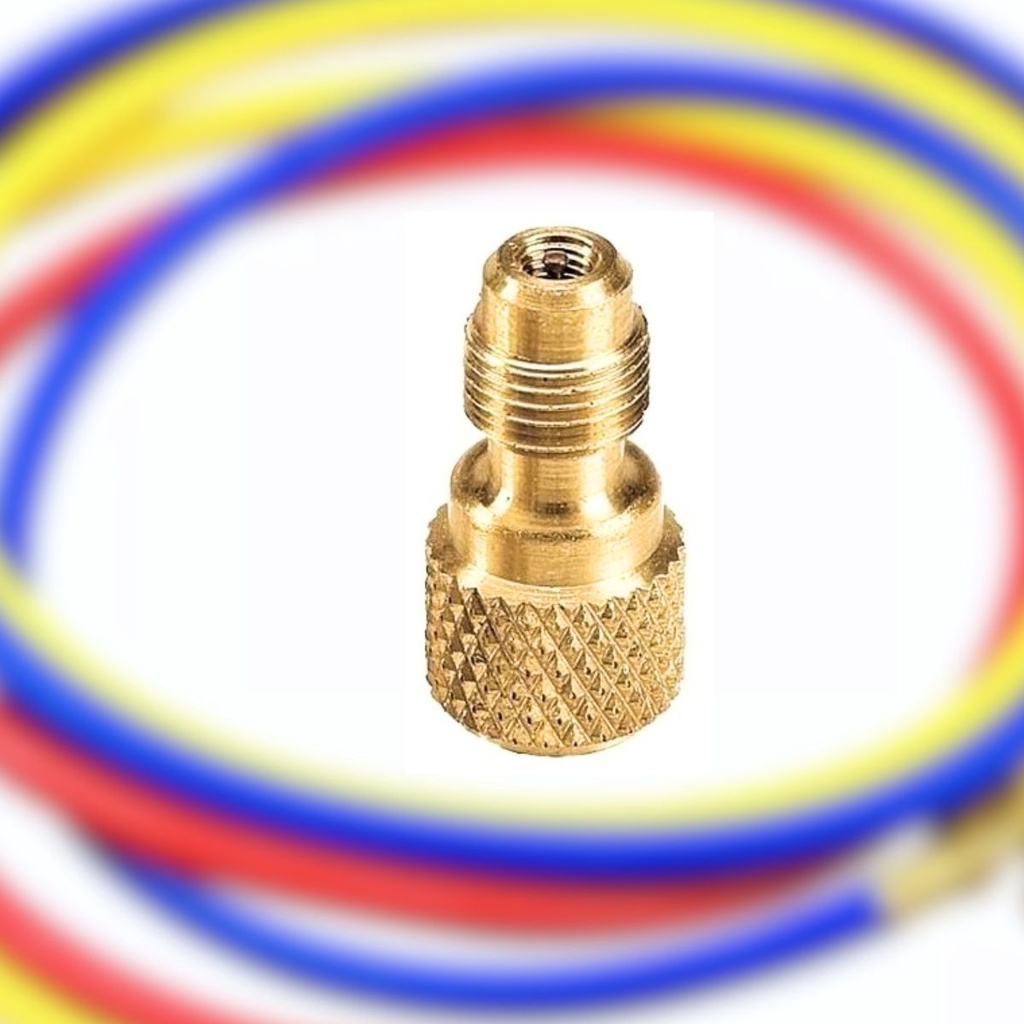 ADAPTADOR AD87 1/4 MACHO X 5/16 FEMEA COM VALVULA SHREIDER | Shopee Brasil