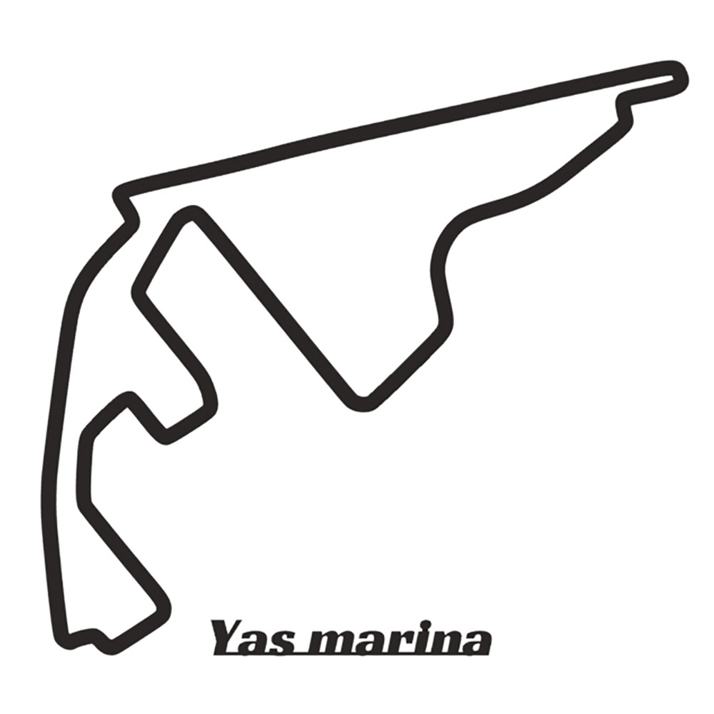 Quadro Pista Yas Marina (Abu Dhabi) / Decoração, F1 - Fórmula 1 1 MDF