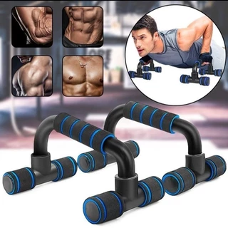 Barra Chão Flexão Treino Ombro Triceps Peito Abdômen Exercicio+Hand Grip Mola Com Ajuste