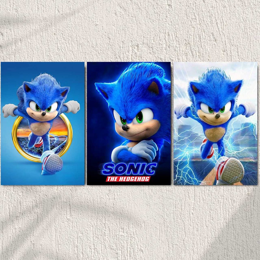 Quadro Decorativo Poster Desenho Sonic Mania Game Infantil 5