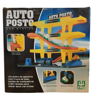 Auto Posto 2 Carrinhos e 3 Andares Com Rampa 0300 - Nig