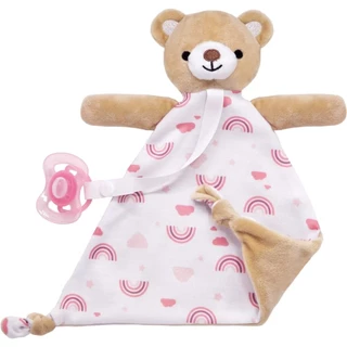 Ursinho Naninha Com Prendedor De Chupeta - Rosa 14557 - Buba