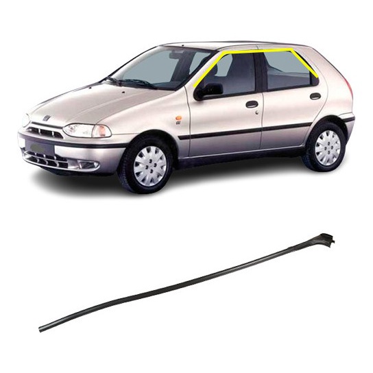 Borracha Pingadeira Palio 2 E 4 Porta Até 2012 Lado Esquerdo