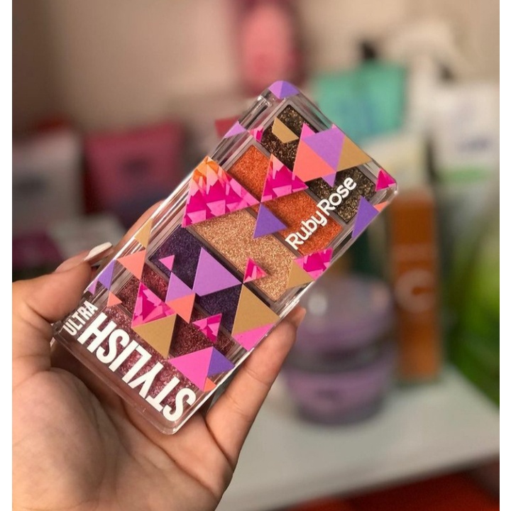 Paleta de Sombras Stylish Ultra - Ruby Rose | Shopee Brasil