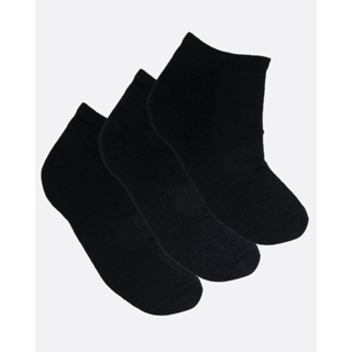 Kit 3 Pares de Meia Masculina Sapatilha Selene Pretas