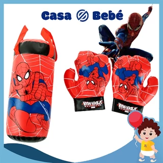 Disney Marvel Luvas De Boxe Homem-Aranha Fato De Areia Anime Periféricos Brinquedos Esportivos Ao Ar Livre Para Meninos Presentes De Aniversário