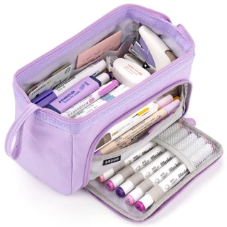 Estojos De Lápis De Grande Capacidade Bolsa Kawaii Cosméticos Estilo Simples Papelaria Para Estudantes Material Escolar